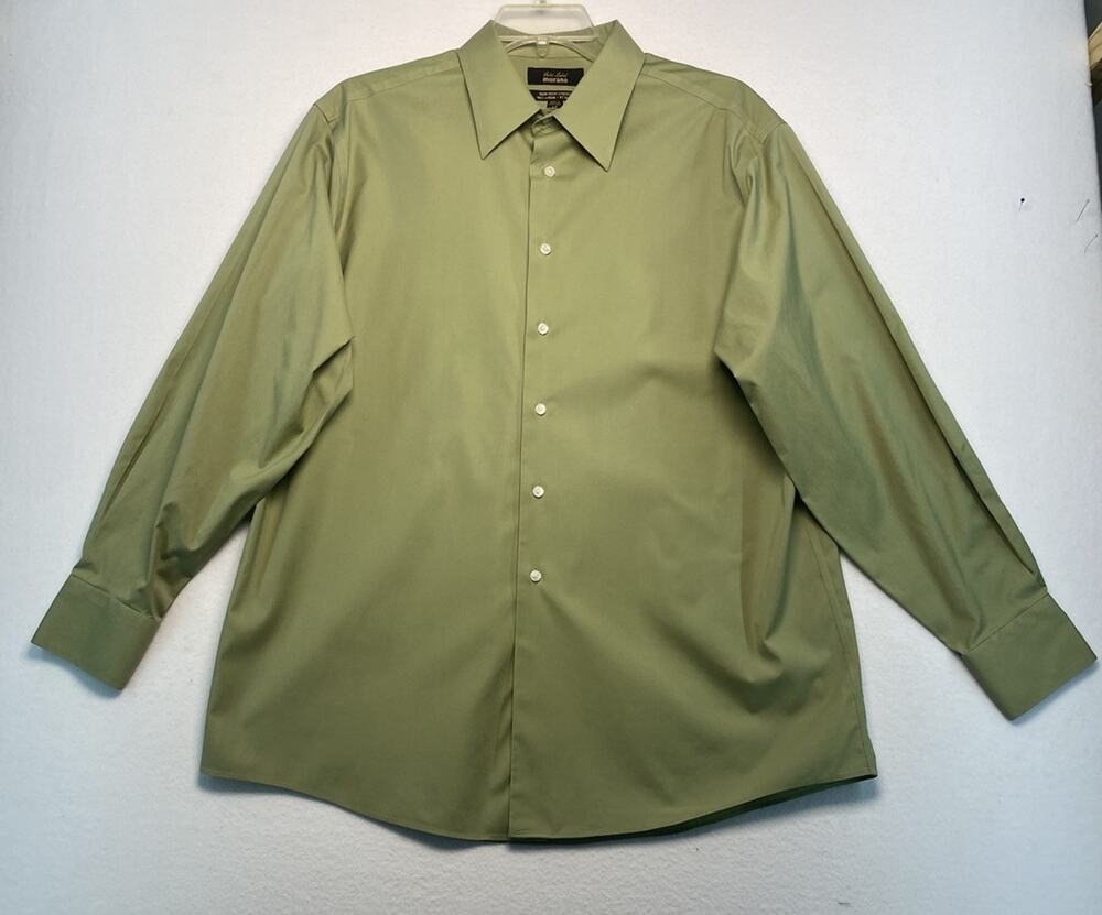 Murano Gold Label Non-Iron Stretch Button Down Shirt 17-35, Office, Business